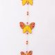 Handmade Wooden Butterfly Wall Hanging for Home Decor - Red-Yellow, Blue-Yellow
